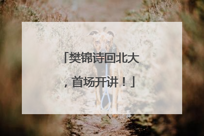 樊锦诗回北大，首场开讲！